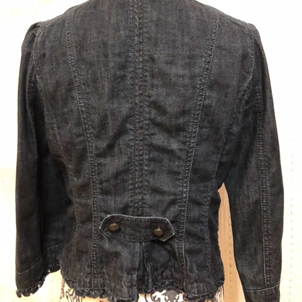 The Limited Ruffle Jean Jacket - Picture 3 of 4